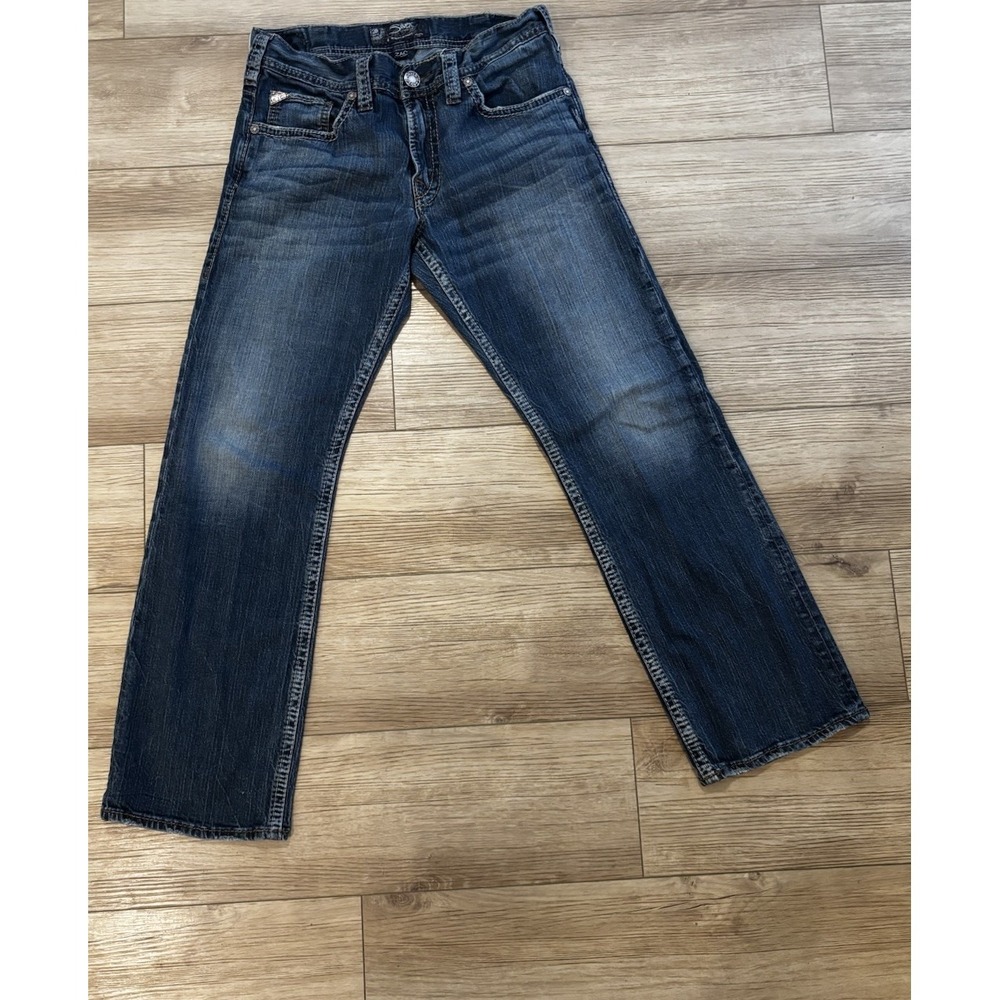 Silver Jeans Co Zac Relaxed Mens Jeans 33x32 Country Western Cowboy Nice Fading